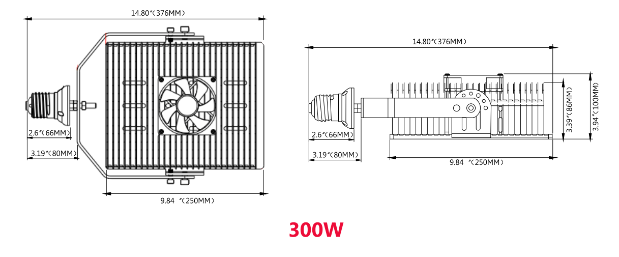 LED RETROFIT KITS 150W 5000K WITH LENS 100-277VAC