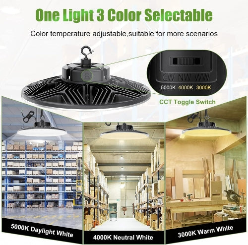 LED UFO HIGH BAY PRO 150W 5000K 100-277VAC DIMMABLE